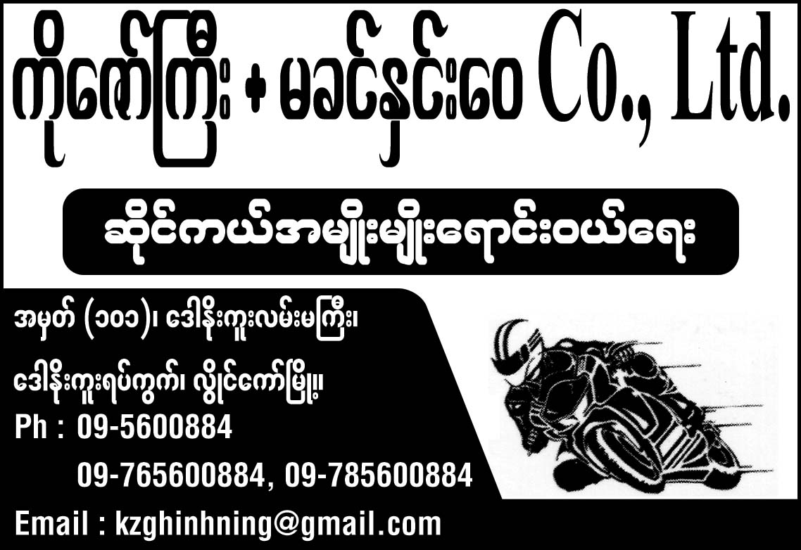 Ko Zaw Gyi + Ma Khin Hnin Wai Co., Ltd.